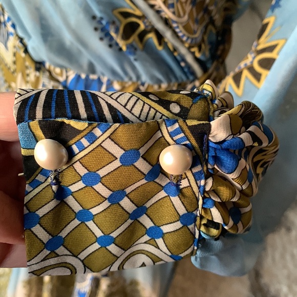 Meghan LA stunning royal print maxi dress! - Picture 8 of 11